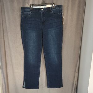 NWT Size 16 Ricki's Blue Straight Leg Jeans Authentic Denim